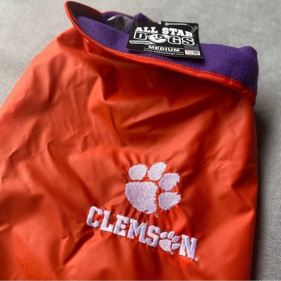 NCAA Clemson Tigers All Weather Resistant Protective Dog Outerwear, Medium - Picture 2 of 7